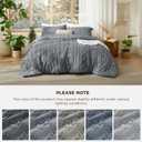Bedsure Tufted Boho Comforter Set King Size - Grey Boho Bed Set, GentleSoft 3 Pieces Farmhouse-Style Embroidery Bedding, Gifts for Woman, Soft Jacquard King Comforter for All Seasons