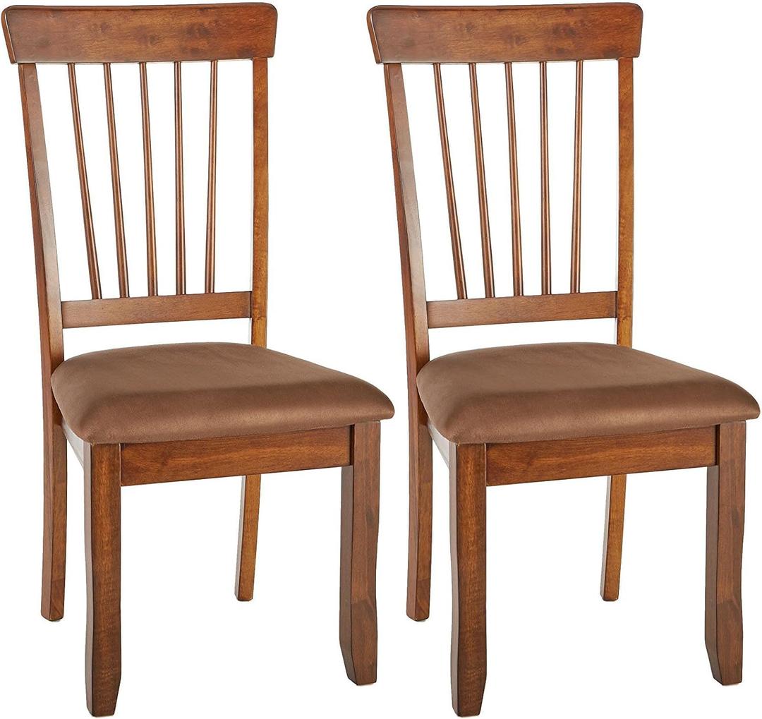 Signature Design by Ashley D199-01 Dining-Chair, 2 Count, Light Brown