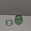 47th & Main Cloche and Dish Votive/Tealight Candleholder, 4" Dia x 4" H, Green