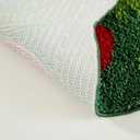 Cute Believe Christmas Bathroom Rugs Bath Mat Non Slip Washable, Green Grinch Reindeer Fun Xmas 2x3 Throw Area Rugs for Kitchen Entryway Bedroom, Holiday Winter Festive Seasonal Indoor Door Mat