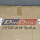 DINDON Pull Out Spice Rack Cabinet Organizer, (8" W x 21.9" D x 25.2" H) Multi-Use Soild Wood Pull Out Cabinet Organizer Slide Out Shelf Sliding Base Cabinet Storage Organization