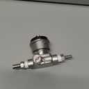Low Profile S Type Keg Coupler, All 304 Stainless Steel S Type Keg Tap Space Saving Twist-Activated Homebrew European Keg Coupler with Safety Pressure Relief Valve Connection Tape Hose Clamp