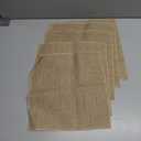 CleverDelights 12 Inch Burlap Squares - 5 Pack - Premium Jute Burlap Fabric - Finished Edges - 12" x 12"