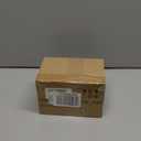 DILATATA Artificial White Tulips in Vase with Faux Water 5.5" Real Touch Flowers Fake Tulips Small Flowers Arrangement in Cube Glass Vase for Mother's Day Table Centerpiece Wedding Home Decor