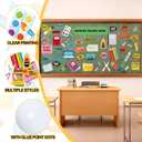 MotiMind 48 Pcs Supplies You Will Need Mini Bulletin Board Set, Small