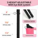 Portable Outdoor Volleyball Net Set for Backyard Beach with Adjustable Poles, Soft PU Volleyball & Pump, Carry Bag and Durable Anti-Sagging Net, 32ft
