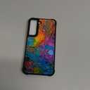 CARLOCA Compatible with Samsung Galaxy S22 Case,Colorful Drops Marble Identity Graphic Design Shockproof Anti-Scratch Hard Acrylic Case for Samsung Galaxy S22