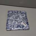 Horaldaily Paisley Tablecloth 52x70 Inch Rectangular, Seasonal Blue Floral Washable Seasonal Table Cover for Party Picnic Dinner Decor