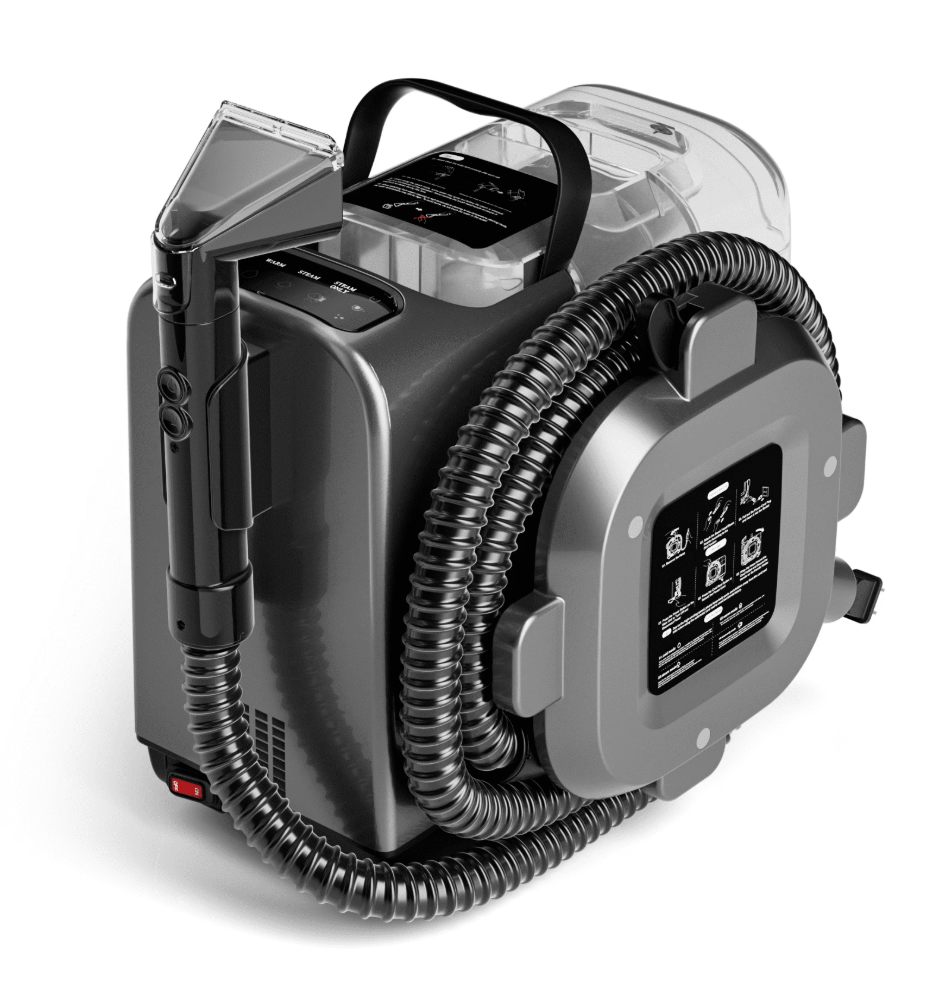 Portable Carpet Cleaner Machine with Steam and Heating Techology,15Kpa Powerful Suction with Versatile Tools for Pets, Couch, Car,Self-Cleaning