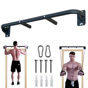 Fitarc Heavy Duty Wall Mount Pull Up Bar, Joist Mount Chin Up Bar for Doorway, Steel Construction, Home Gym Equipment, Fits 32”-36” Wall Studs