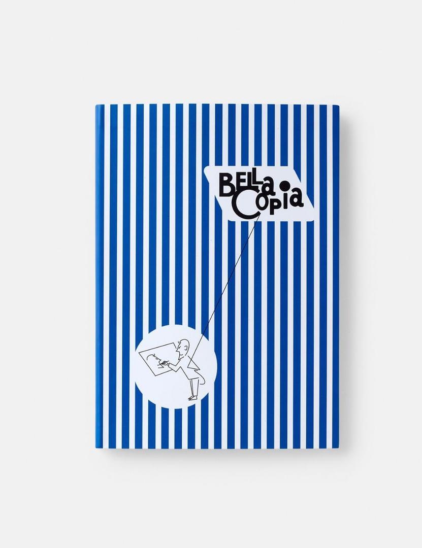 Bella Copia Blue Midsized Blank Notebook (BI, bianco)