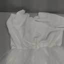 Arshiner Girls Dress Tutu Fluffy Summer Dresses Belted Wedding Party Flower Girls' Dress Size 3-11 Years (4, White)