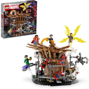LEGO Marvel Spider-Man Final Battle Building Toy Set, Marvel Collectible Based on The Climax of The Spider-Man: No Way Home Movie, Multiverse Marvel Playset with 3 Versions of Spider-Man, 76261