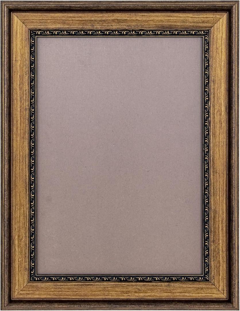 Vintage Bronze A3 Frames: 11.75x16.5inch Picture Frames for Home Wall Collage Decor, Antique Brass Gallery Wall Framed for Photo Artwork Canvas Painting