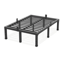 14 Inch Queen Size Bed Frame, 3500 lbs Heavy Duty Metal Platform, Mattress Foundation with Steel Slat Support/No Box Spring Needed/Noise Free/Non-Slip/Easy Assembly