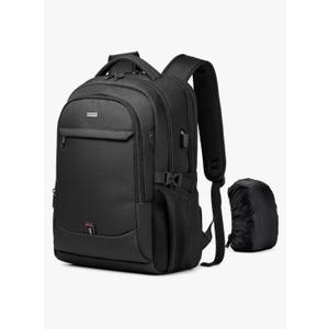 DUSLANG 17 Inch Laptop Backpack for Travel Water Resistant College Backpack for Men/Women Laptop Bag with USB Charging Port,Black