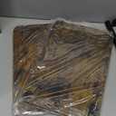 Giikin TV Tray Table, 360 Swivel Height Adjustable TV Trays for Eating on Couch,Sofa Armrest Side Table for Small Spaces Sofa Bed Dinner, Rustic Brown (11.8" D x 15.8" W x 31" H)