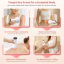 Lymphatic Drainage Massager & Anti Cellulite Massage Tool, Lymphatic Massager,Helps Reduce Stretch Marks & Cellulitefor Belly, Arms & Legs,Body Sculpting Machine with Heat & Vibration