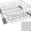 Upgraded WD28X34744 WD28X26099 Dishwasher Lower Rack Compatible with GE dishwashers, Replacement number WD28X10346, WD28X22506, WD28X22696, WD28X24396, WD28X24478, WD28X26103 ect