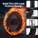 HAONAIMO 10 Inches x 2.5 Solid E Scooter Tires - Replacement Wheels 60/70-6.5 for Ninebot Max G30/G30D/G30E/G30LP - Electric Scooter Rubber Tires - RED