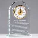 YWHL Retirement Clock Gifts for Women & Men, Best Happy Retirement Glass Plaque for Coworkers Boss, Going Away Retired Gifts for Friends, Farewell Goodbye Presents Ideas