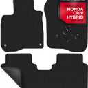 Floor Mats for Honda CRV 2017-2022 - Custom 3D Fit for Honda CR-V 2017 2018 2019 2020 2021 2022 Hybrid - 1st & 2nd Row Set - Anti-Slip Backing - 22oz Heavy Duty Carpet Mat - All Weather Car Liner