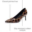 Elisabet Tang Kitten Heel Low Pumps 2.4 Inch Closed Pointed Toe Short Sexy Comfort Women Dressy Shoe at Work Office Date Prom Party Wedding Church