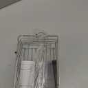 SHANSHUI Shower Hanging Caddy, Bathroom Shower Organizer Basket, Shampoo Bracket, Over Door Showers Rack with Hooks, 304 Stainless Steel Rustproof (11"D x 4.7"W x 13.6"H)