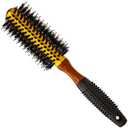 Small Round Blow Dry Brush - Boar Bristle, Thermal Ceramic Barrel, Professional Anti-Static Roller Hair Brush for Styling and Blow Drying - 12 Row, For Short to Medium Hair - By Cantor