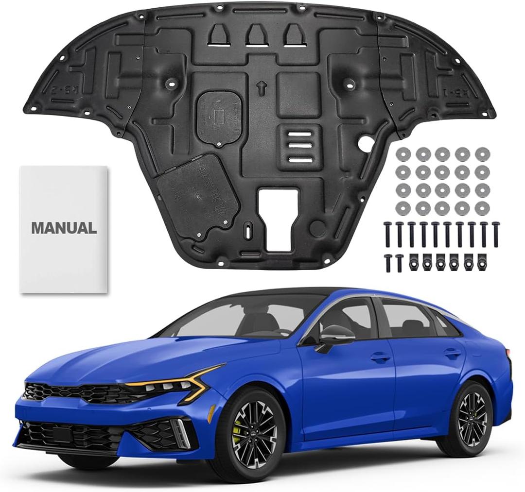 Engine Splash Shield Kit for KIA K5 2021-2026 with Screw and Instruction
Impact Resistant Under Engine Splash Shield , Shields Against Road Debris, Rain and Dirt