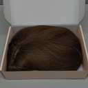 REECHO Brown Bob Wig with Bangs, 11" Short Bob Wigs Synthetic Replacement Hair Wigs for Women - Chestnut Brown