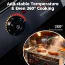16 Capacity Commercial Hot Dog Roller Machine with 5 Stainless Steel Rollers 750W for Concession Stands, Food Trucks, Party Catering