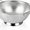 Gulex Colander Stainless Steel 3-Quart, Strainer for Kitchen Food, Dishwasher Safe