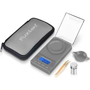 Fuzion Milligram Scale 50g/ 0.001g, mg Scale, Jewelry Scale with LCD Backlit, Tare, Digital Milligram Scale for Powder, Gem, Reloading, Micro Scale (Grey)