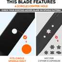 ILONPA 38" Low-Lift Mower Blades for John Deere AM100946 M82408 Lesco 050536 GT235 GT242 LT133 LX188 S92 SRX95 STX38 SX95 38 inch Deck Lawn Mower Replace AM100946 M82408 050536, Black