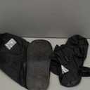 Black Waterproof Rain Boot Shoe Cover with Reflector (1 Pair) (Medium)