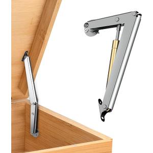 Box Hinges Soft Close,Soft Close Hinges for Toy Box, Soft Close Cabinet Hinges and Slow Closing Lid Support Hinge (1PCS 200N)