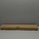 Hermosa 26 in. to 48 in. Adjustable 5/8 in. Single Curtain Rod in Walnut with Finials