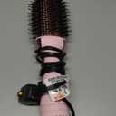 Hair Dryer Brush Blow Dryer in One Upgraded 4 in 1 Hair Dryer and Styler Volumizer with Negative Ion Anti-frizz Ceramic Titanium Barrel Hot Air Brush Hair Straightener Brush (Pink)