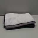 NICETOWN Room Darkening Curtains 84 inch Length for Living Room, Grommet White & Black Ombre Privacy Curtains for Hall/Villa, Home Decoration Window Treatment Drapes, 104" Wide Total 2 Pieces