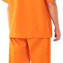 Kelpatol Prisoner Costume Orange Prisoner Jumpsuit Halloween Cosplay Outfit Prison Inmate Unisex with handcuffs (XX-Large)