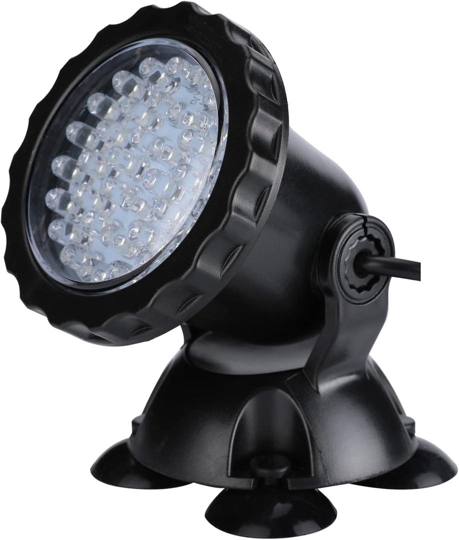 Pond Lights Underwater Fountain Light 3.5W Color Changing Submersible Spotlight with 36-LED Bulbs Underwater Light Waterproof IP68 Pool Light for Pond Aqaurium Garden Fish Tank (Set of 1)