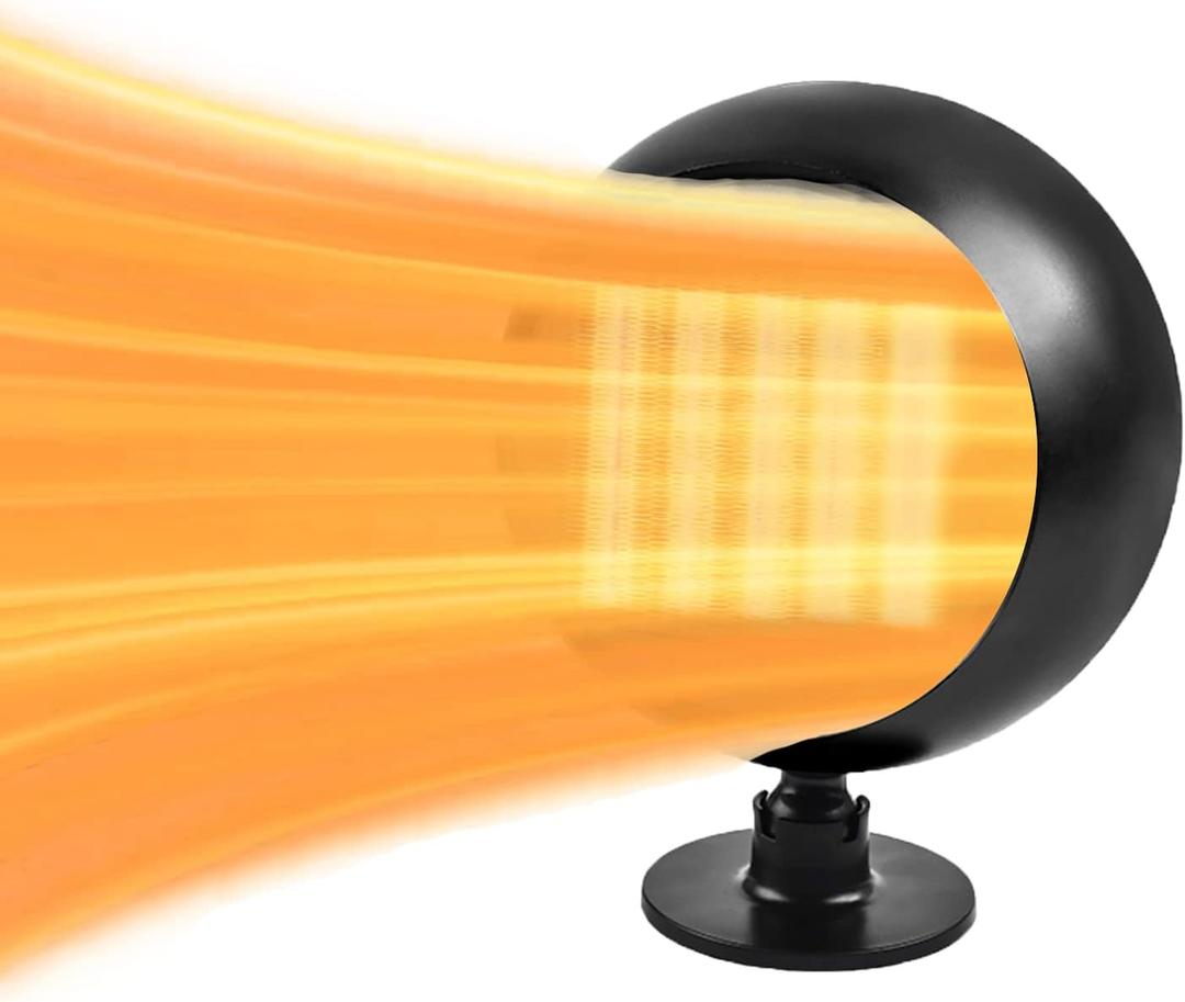 12 Volt Heater For Car 150W Fast Heating Cooling Fan Defogger & Defroster 360 Rotation Portable Car Heater That Plugs Into Cigarette Lighter Small Air Heat 250005