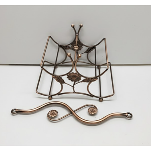 Wine Rack Rusty Rose Gold Color