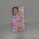 J.west Compatible with Samsung Galaxy S25 Case 6.2 inch with 2 Pack Tempered Glass Screen Protectors Cute Floral Flowers Hybrid Cover for Girls Women Aesthetic Protective Phone Cases Pink Spring