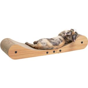 Nekosan Cat Scratcher Cardboard Bed, 27.5" Extra Large Cat Scratch Sofa Bed, Cat Scratcher Lounge Bed for Indoor Cats, 27.5 x 10 Inches Cat Couch Bed - Scratching Board