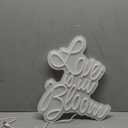 Love is in Bloom Neon Sign for Wall Decor Dimmable Led Lights Signs Letters Signs for Bridal Shower Warm White Neon Light Room Decor for Wedding Engagement Birthday Christmas Party Gift