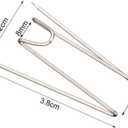Geyoga Fabric Panel Wall Wire Hooks Cubicle Hooks with Clear Storage Box for Interior Exterior Decor for Picture Home School Office DIY(Silver,36 Pcs)