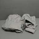 Pleat Linen Blend Room Darkening Curtains 84 Inch Length 2 Panels Set for Living Room, Natural Melange Grey for Bedroom Windows Blackout Drapes Heat Blocking Curtain for Summer Heat (50"Wx84" L)