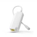Gigabit PoE to USB C Converter for Smart Phone/Tablet, USB-C to Ethernet Adapter with 10W Charging, Power & Data 2-in-1 RJ45 Port to Type-C Adapter, 10/100/1000Mbps High Speed Plug & Play, IEEE802.3af